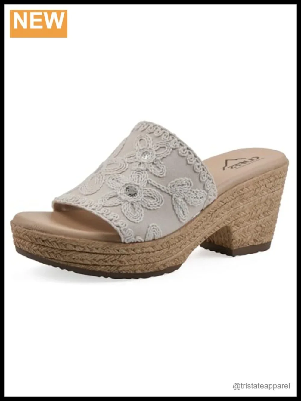 Cushioned Platform Wedge Sandal Floral Slip On Open Toe Casual